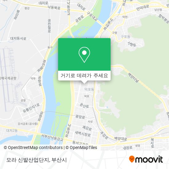 모라 신발산업단지 지도