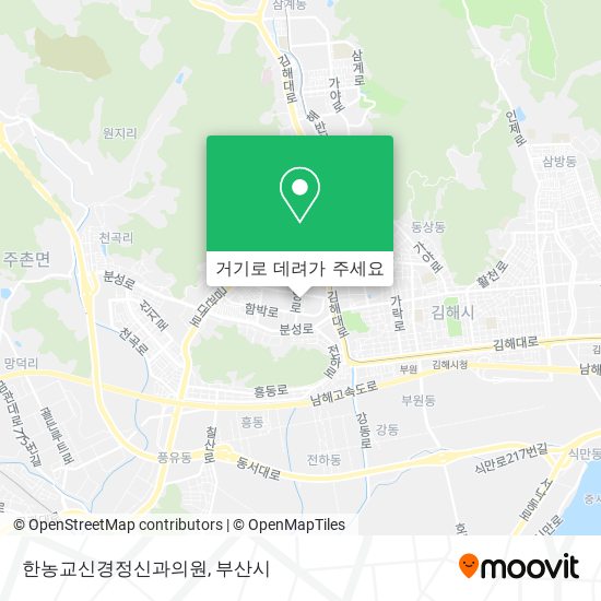 한농교신경정신과의원 지도