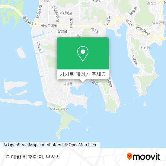 다대항 배후단지 지도