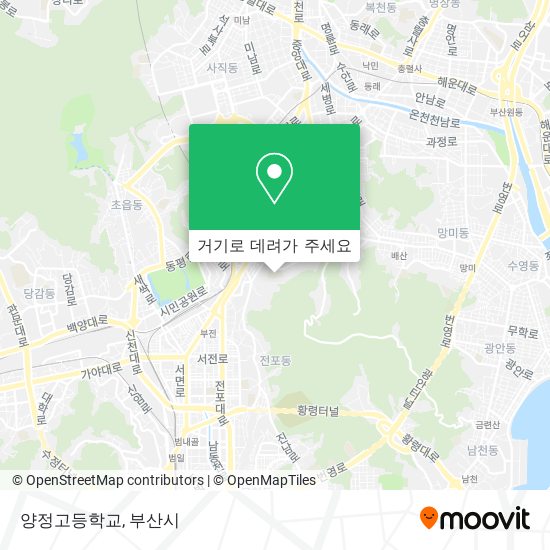 양정고등학교 지도