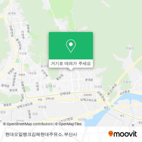 현대오일뱅크김해현대주유소 지도