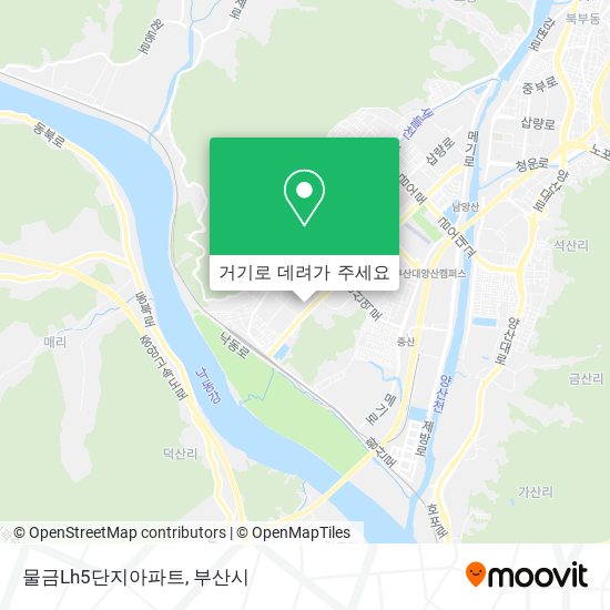 물금Lh5단지아파트 지도
