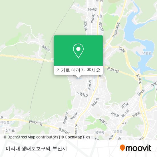 미리내 생태보호구역 지도