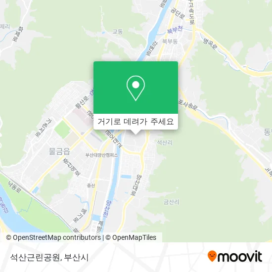 석산근린공원 지도