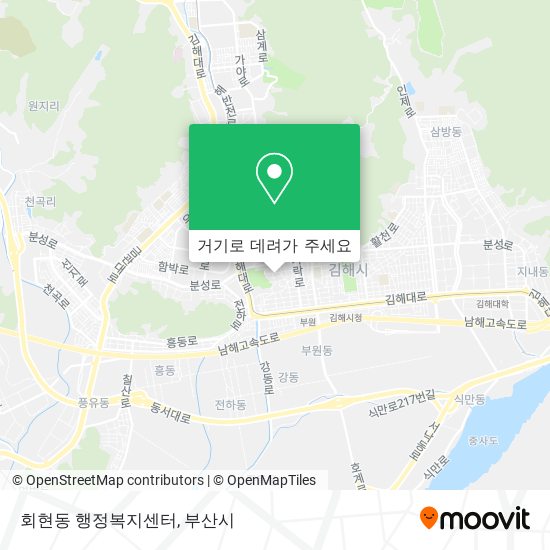 회현동 행정복지센터 지도