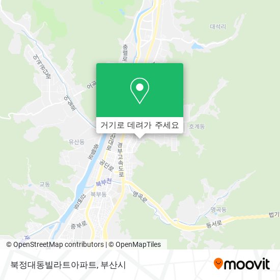 북정대동빌라트아파트 지도