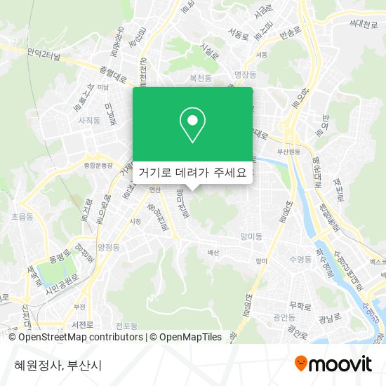 혜원정사 지도