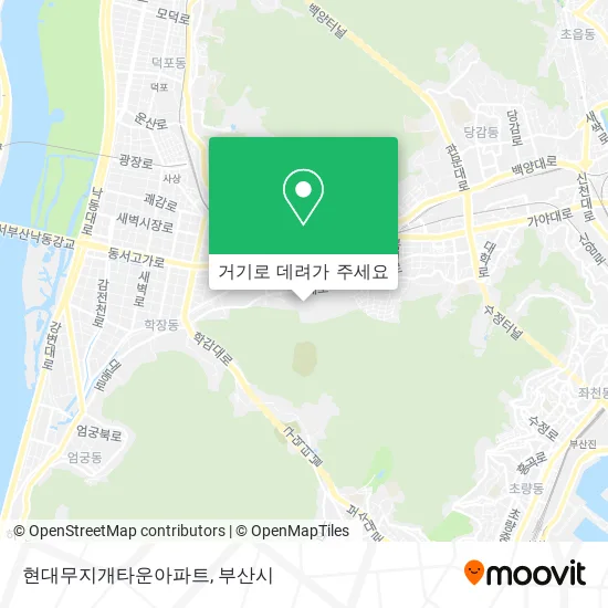 현대무지개타운아파트 지도