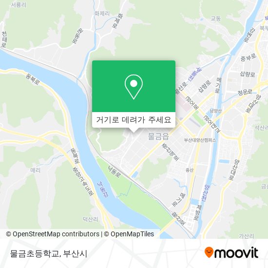 물금초등학교 지도