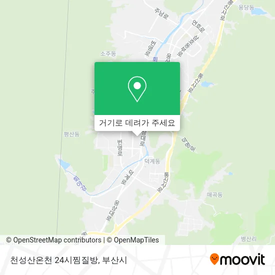 천성산온천 24시찜질방 지도