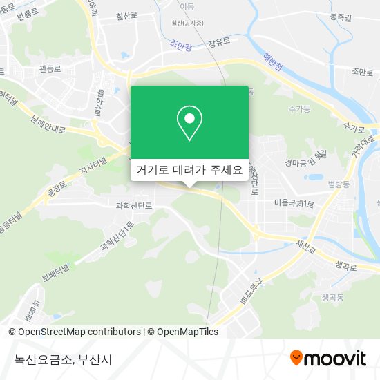 녹산요금소 지도