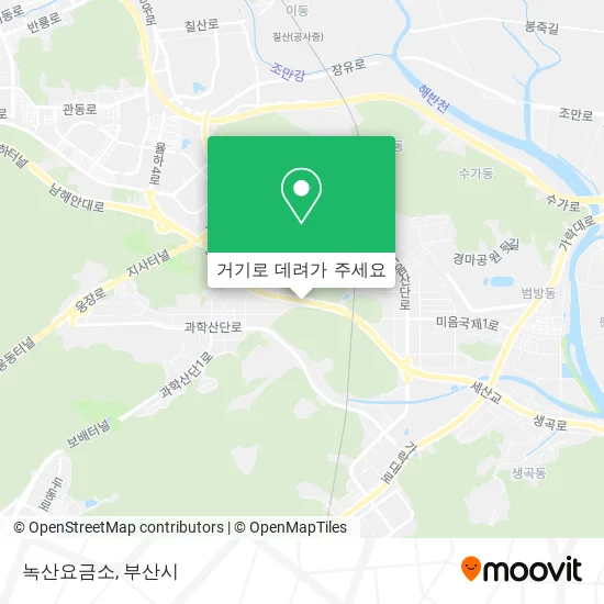 녹산요금소 지도