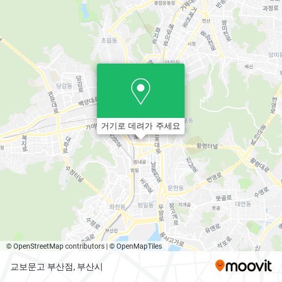 교보문고 부산점 지도