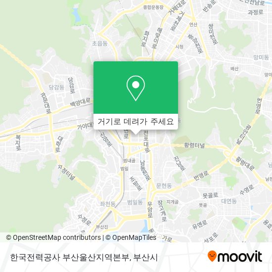 한국전력공사 부산울산지역본부 지도
