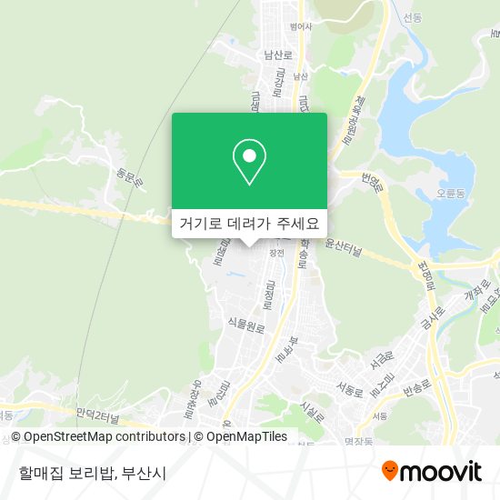 할매집 보리밥 지도