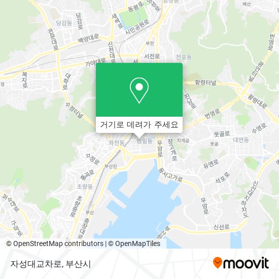 자성대교차로 지도