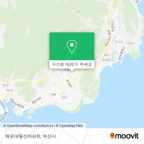 해운대동신아파트 지도