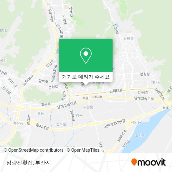 삼량진횟집 지도