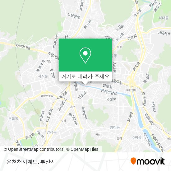 온천천시계탑 지도