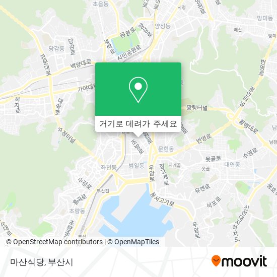 마산식당 지도
