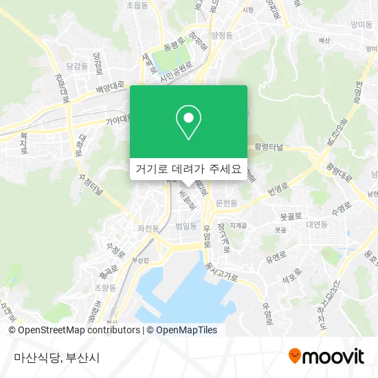 마산식당 지도