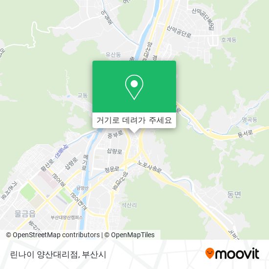 린나이 양산대리점 지도