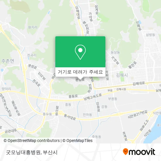 굿모닝대흥병원 지도