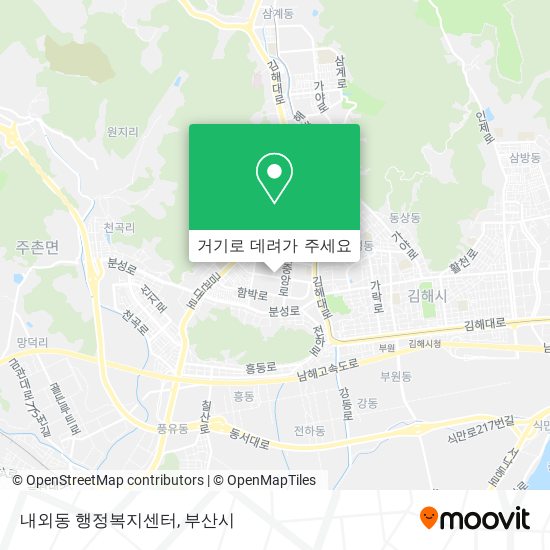 내외동 행정복지센터 지도