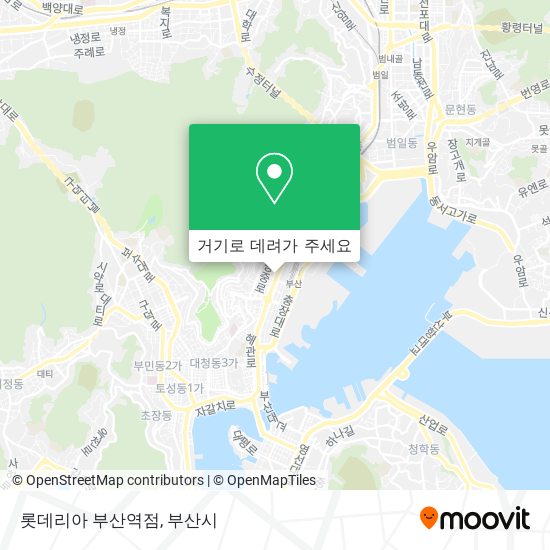 롯데리아 부산역점 지도