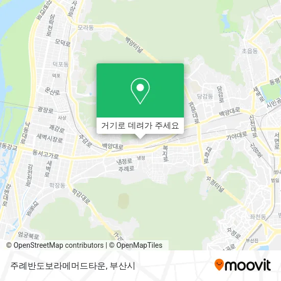 주례반도보라메머드타운 지도