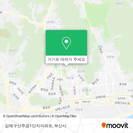 김해구산주공1단지아파트 지도