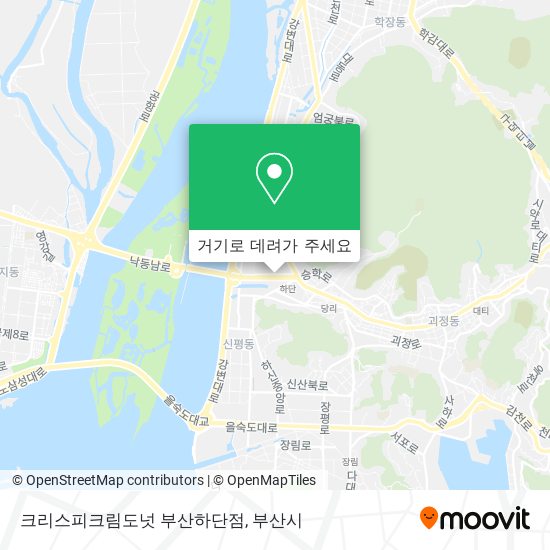 크리스피크림도넛 부산하단점 지도