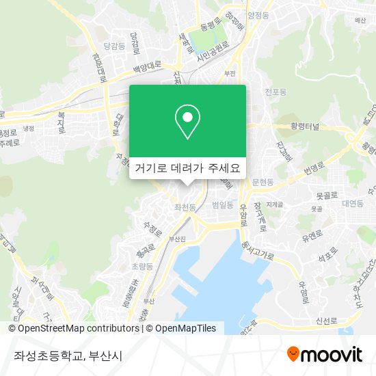 좌성초등학교 지도