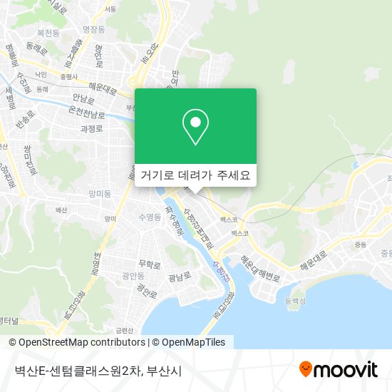 벽산E-센텀클래스원2차 지도
