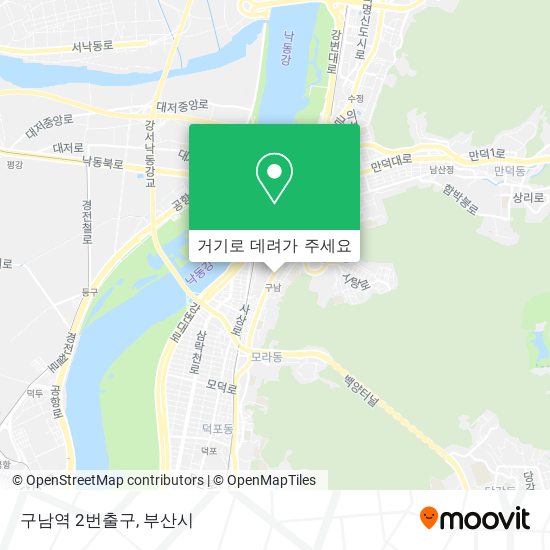 구남역 2번출구 지도