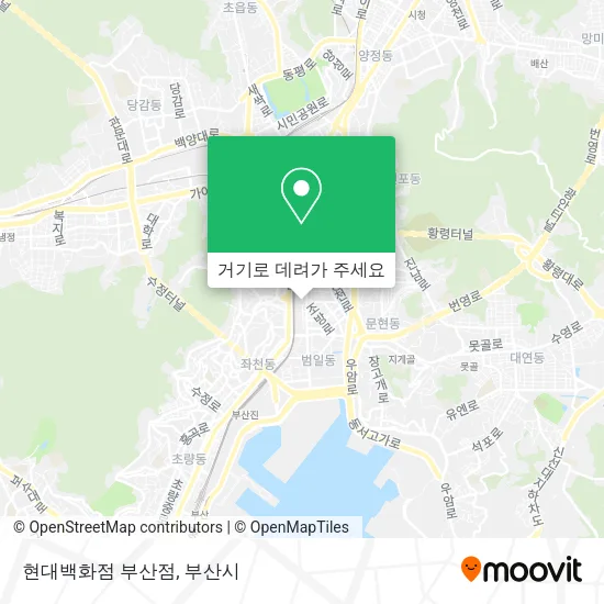 현대백화점 부산점 지도