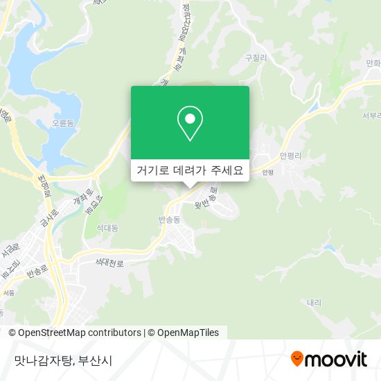 맛나감자탕 지도