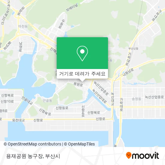 용재공원 농구장 지도