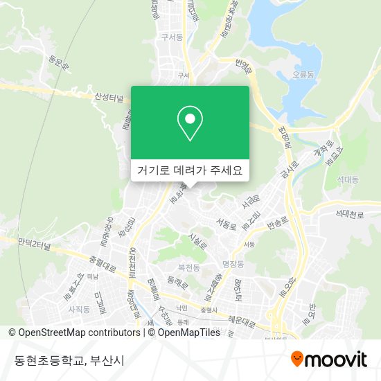 동현초등학교 지도