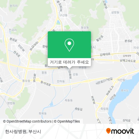 한사랑병원 지도
