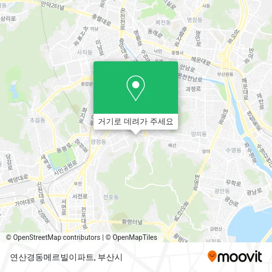 연산경동메르빌이파트 지도