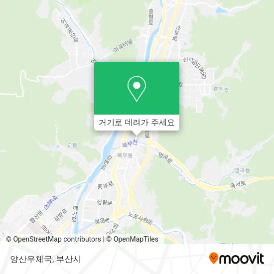양산우체국 지도