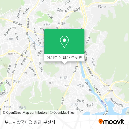 부산지방국세청 별관 지도