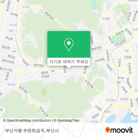 부산가평 우편취급국 지도