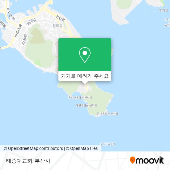 태종대교회 지도
