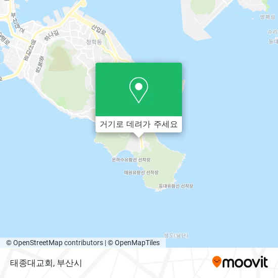 태종대교회 지도