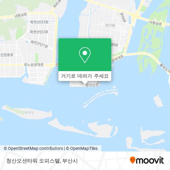 청산오션타워 오피스텔 지도