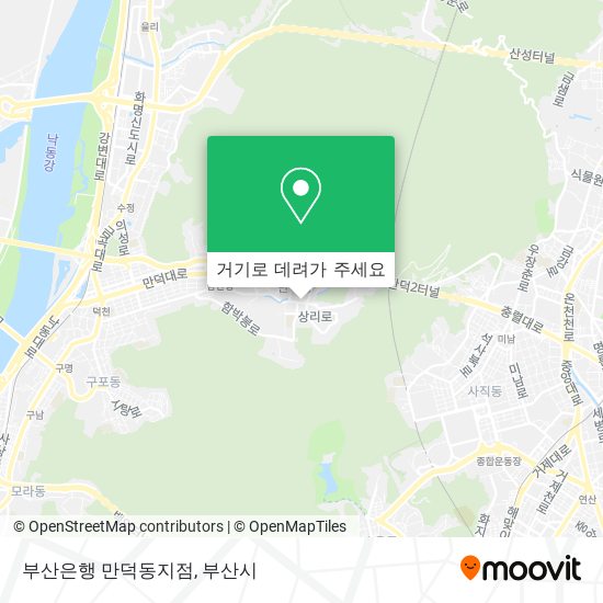 부산은행 만덕동지점 지도