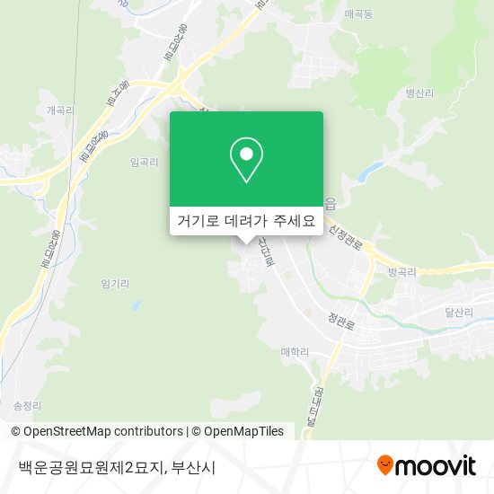 백운공원묘원제2묘지 지도