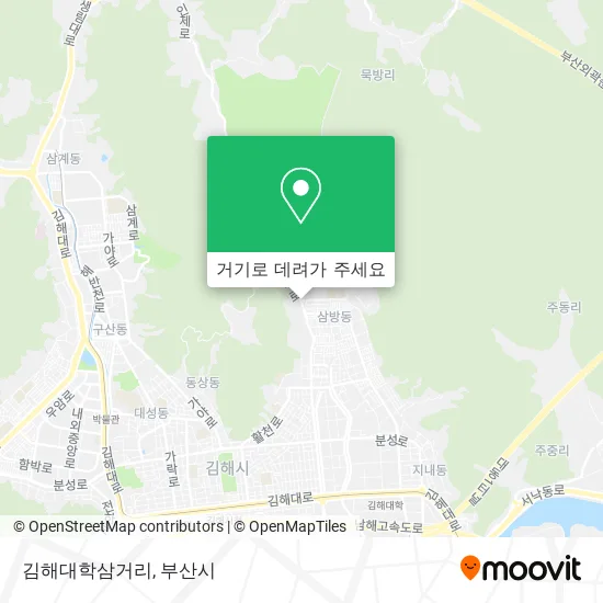 김해대학삼거리 지도